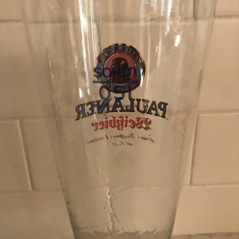 Vintage 24 Ounce Paulaner Beer Glass